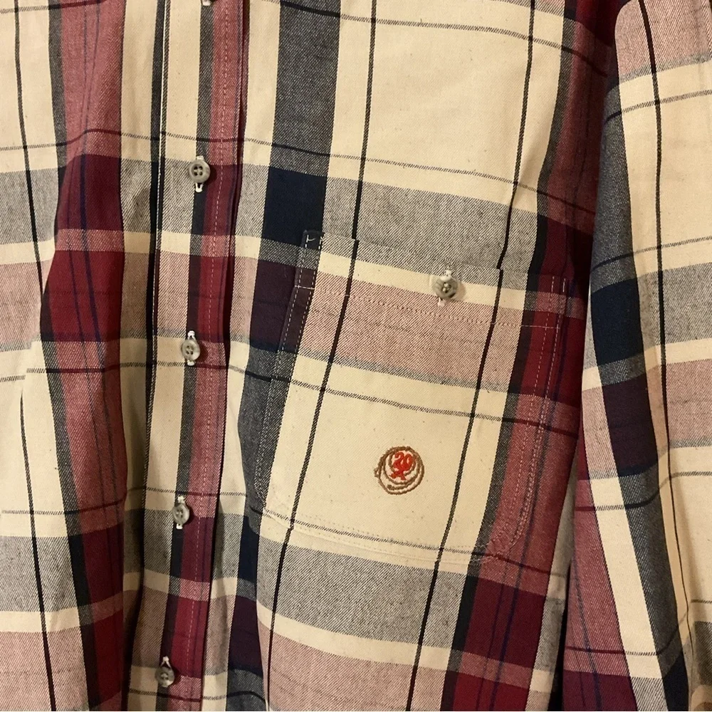 Twenty X Plaid Button Down Long Sleeve Shirt by Wrangler Size 15 1/2 X 34/35